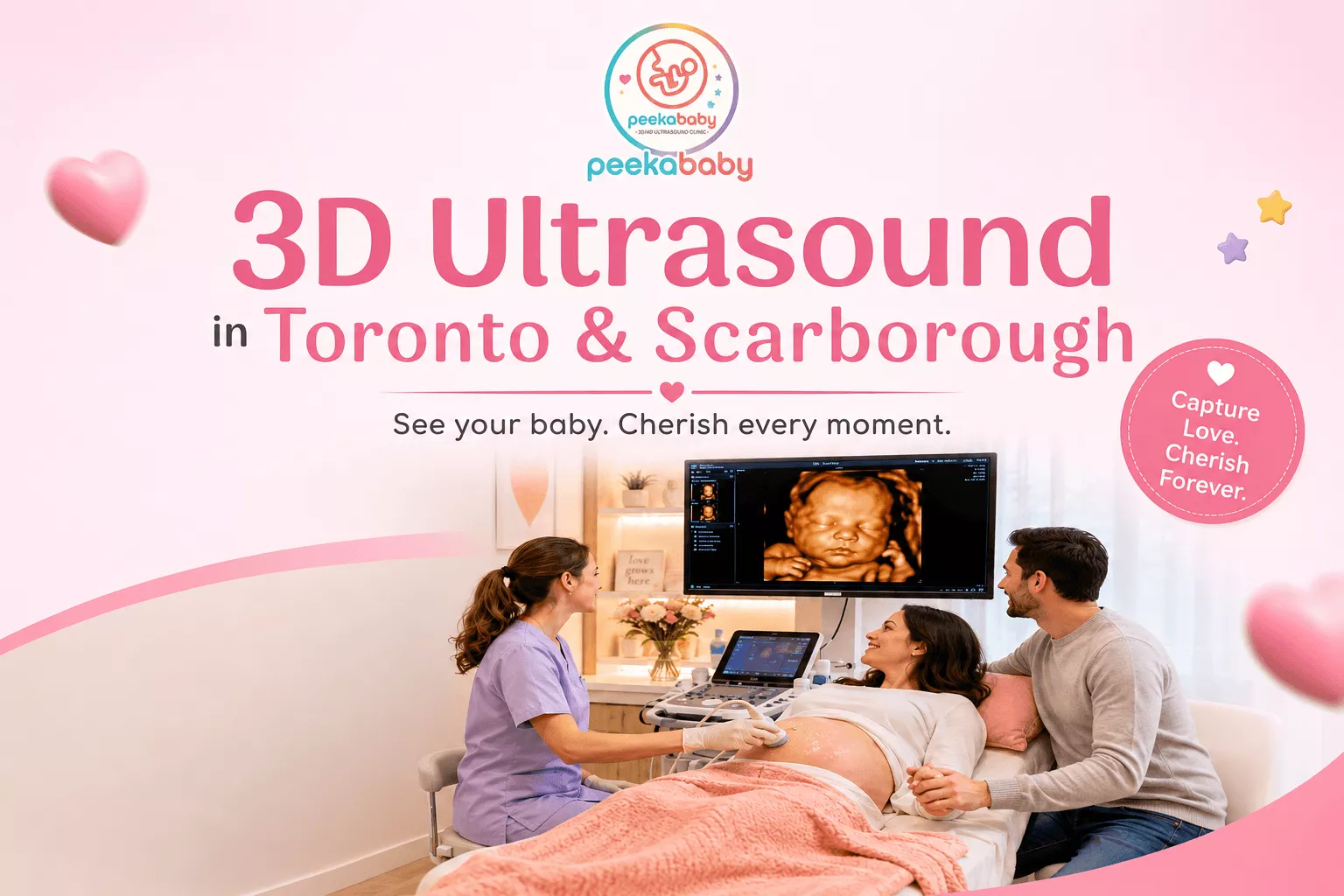 3D Ultrasound in Toronto & Scarborough: Meet Your Baby's Face Early